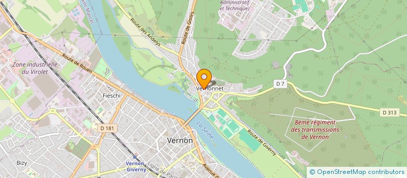 localisation de l'entreprise SOCIETE VERNONNAISE DE MAGASIN DE BOULANGERIE PATISSERIE  VERNON