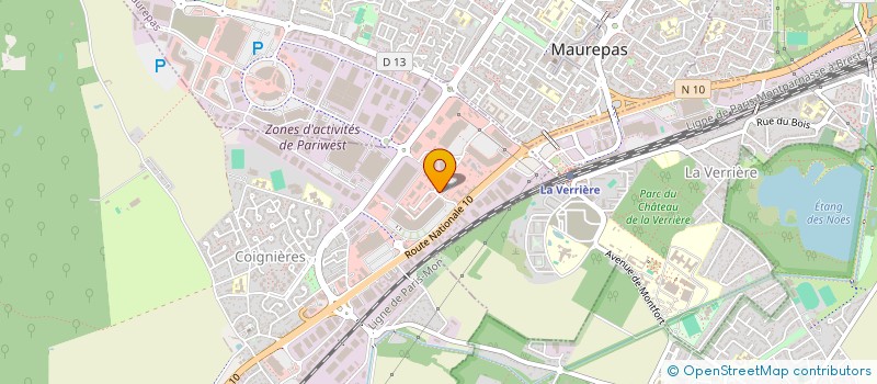 localisation de l'entreprise SOCIETE VERSAILLAISE DE TRAVAUX PUBLICS à COIGNIERES