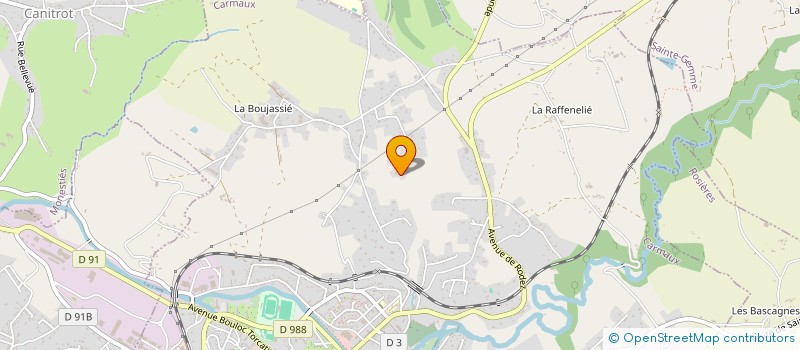 localisation de l'entreprise SOCIETE VETERINAIRE DU VIAUR à CARMAUX