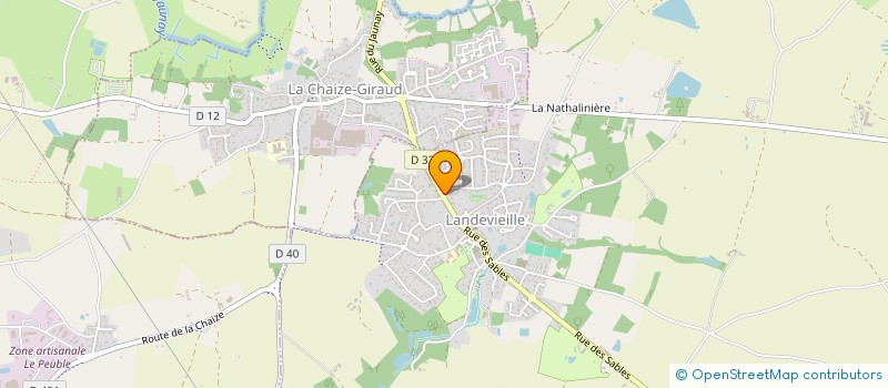 localisation de l'entreprise SOCIETE VIAUD GERARD à LANDEVIEILLE