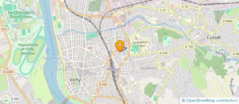 localisation de l'entreprise SOCIETE VICHYSSOISE DE RECTIFICATION à VICHY