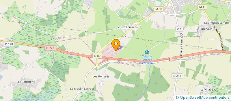 localisation de l'entreprise SOCIETE VIDAL à LE PELLERIN
