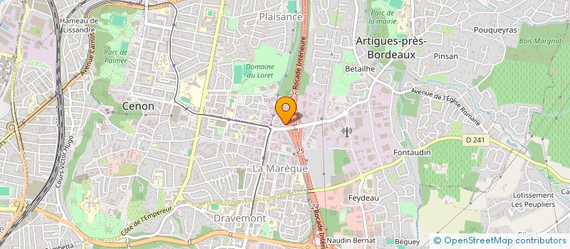 localisation de l'entreprise SOCIETE VIDEAU BATIMENT à CENON
