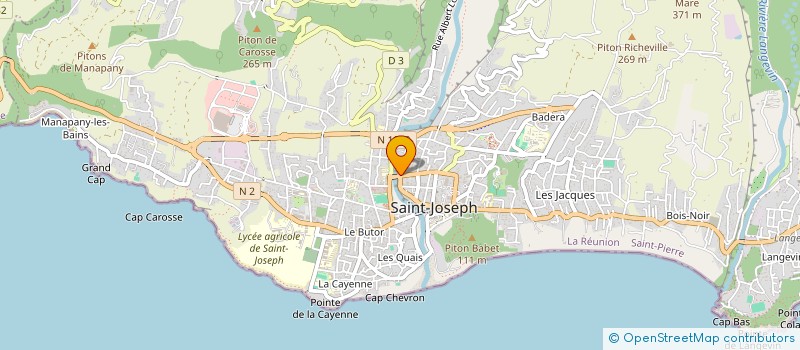 localisation de l'entreprise SOCIETE VIDEO DU SUD à SAINT-JOSEPH