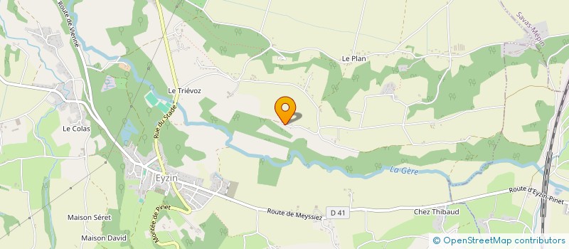 localisation de l'entreprise SOCIETE VIENNOISE D'HORTICULTURE  EYZIN-PINET