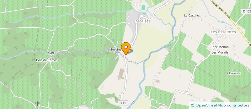 localisation de l'entreprise SOCIETE VIGNERONS STN à MORIZES