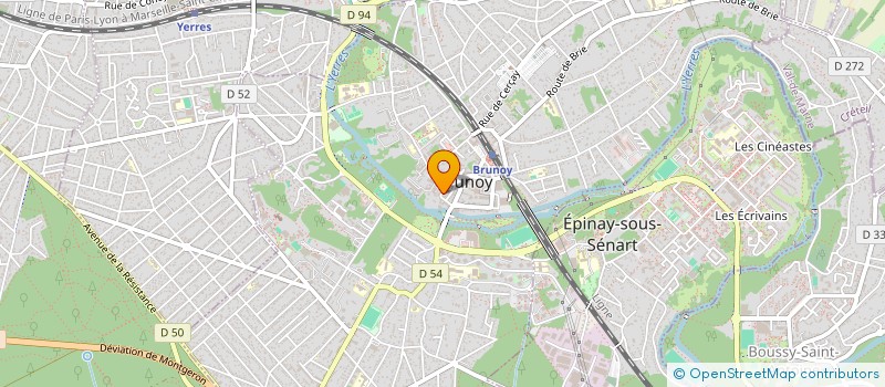 localisation de l'entreprise SOCIETE VILAR à BRUNOY