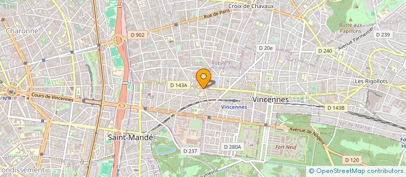 localisation de l'entreprise SOCIETE VINCENNOISE D'EXPERTISE COMPTABLE à VINCENNES