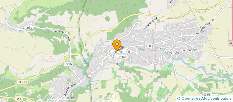 localisation de l'entreprise SOCIETE VINICOLE DE ST-VERNY  SAINT-AMANT-TALLENDE