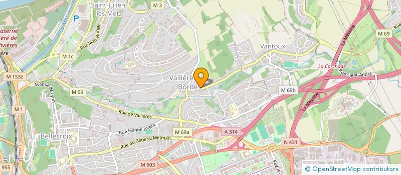 localisation de l'entreprise SOCIETE VINICOLE MESSINE à METZ