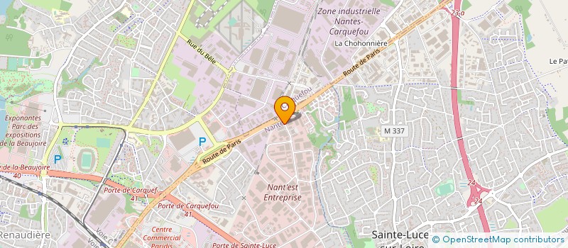localisation de l'entreprise SOCIETE VISSUZAINE-ARBEL à NANTES