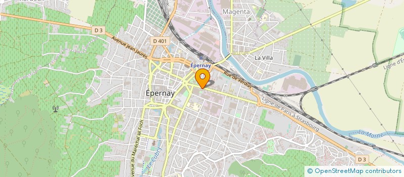 localisation de l'entreprise SOCIETE VITICOLE CHAMPENOISE  EPERNAY