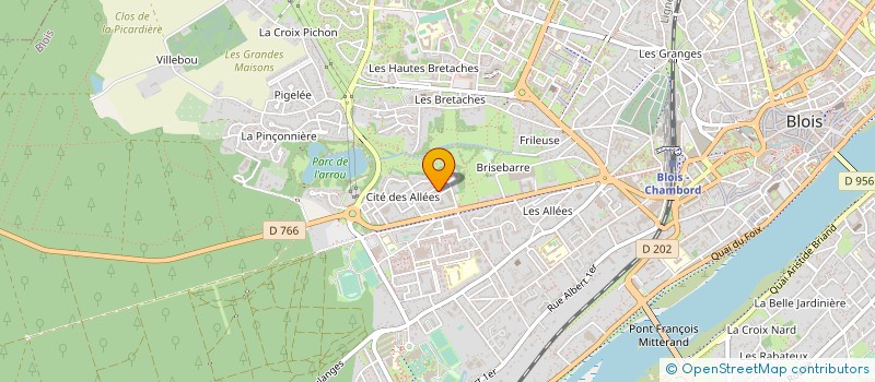 localisation de l'entreprise SOCIETE VITRINE HOTELIERE à BLOIS