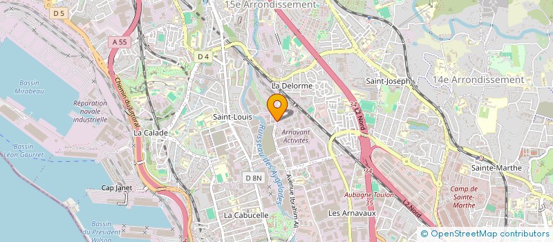 localisation de l'entreprise SOCIETE VITROLLAISE FONCIERE à MARSEILLE 15EME