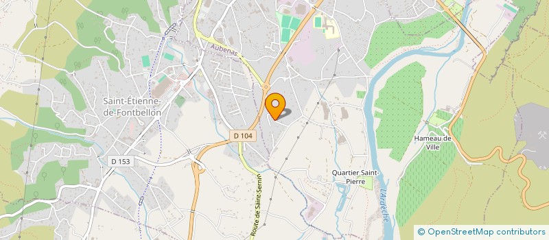localisation de l'entreprise SOCIETE VIVAROISE DE TRAVAUX à AUBENAS