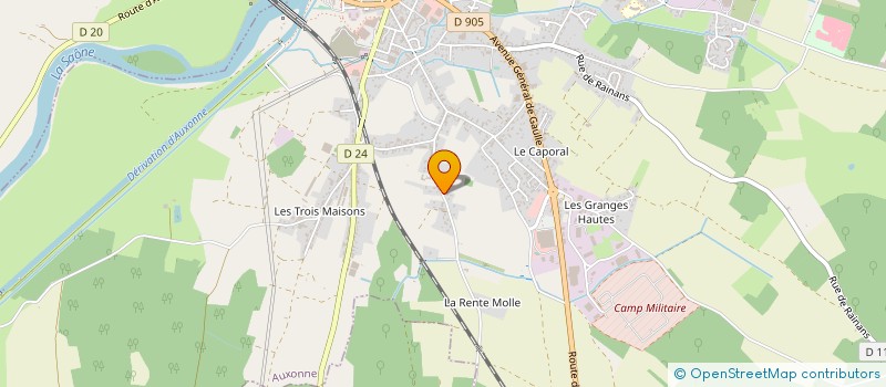localisation de l'entreprise SOCIETE VOLCAN à AUXONNE
