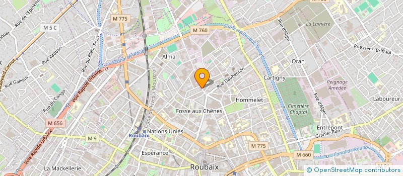 localisation de l'entreprise SOCIETE VOSGES AUTOMOBILES à ROUBAIX