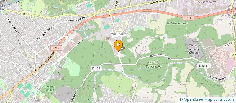 localisation de l'entreprise SOCIETE WIASTER COUVERTURE PLOMBERIE  VAUJOURS