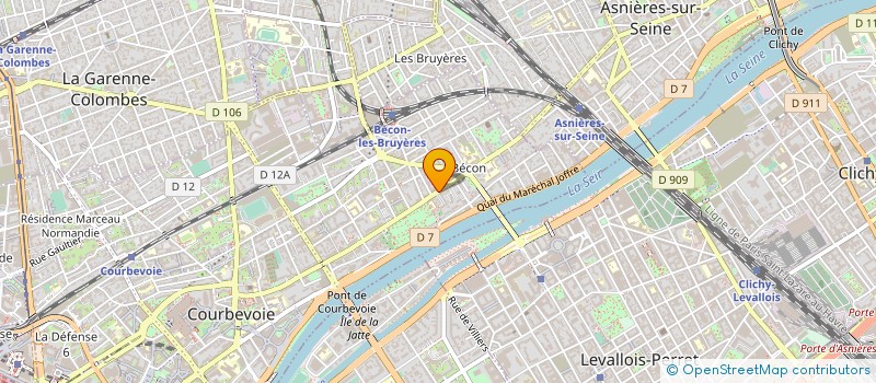 localisation de l'entreprise SOCIETE WU à COURBEVOIE