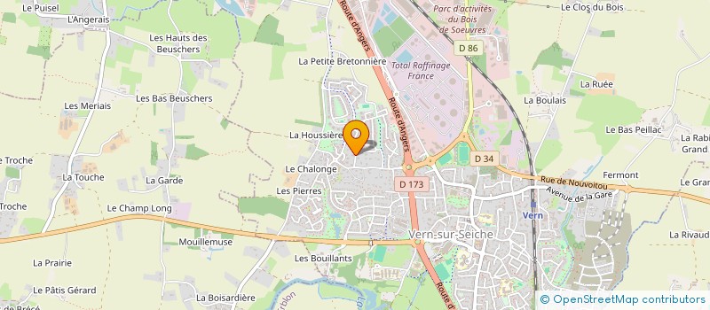 localisation de l'entreprise SOCIETE XAVA  VERN-SUR-SEICHE