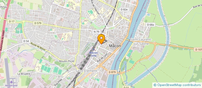 localisation de l'entreprise SOCIETE XAVIER BRAILLON ENTREPRISE GENERALE DU BATIMENT  MACON