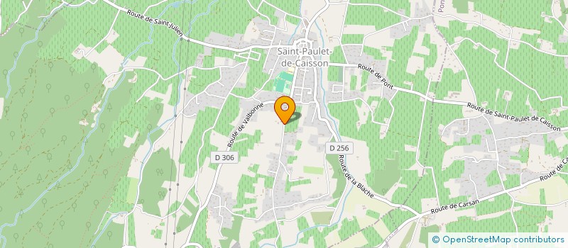 localisation de l'entreprise SOCIETE XAVIER ET CHRISTOPHE BOUSQUET  SAINT-PAULET-DE-CAISSON