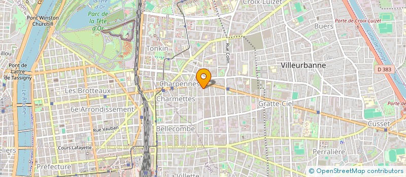 localisation de l'entreprise SOCIETE Y.2  VILLEURBANNE