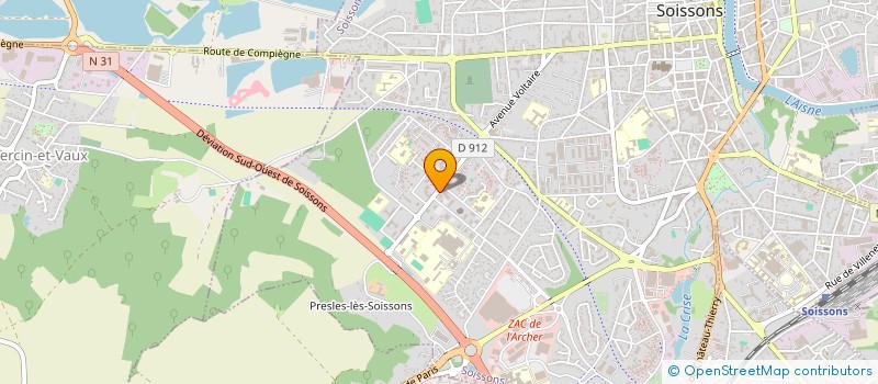 localisation de l'entreprise SOCIETE YASSIPHONE à SOISSONS