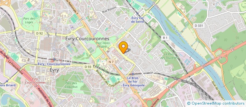 localisation de l'entreprise SOCIETE YOUSFI à EVRY-COURCOURONNES