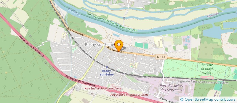 localisation de l'entreprise SOCIETE YRMA  ROSNY-SUR-SEINE