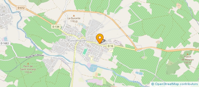 localisation de l'entreprise SOCIETE YVARS BERNARD à PUISSERGUIER
