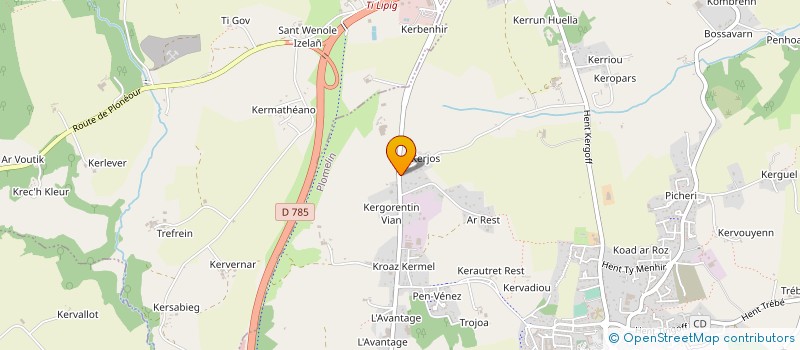 localisation de l'entreprise SOCIETE YVES LE PAPE ET FILS  PLOMELIN