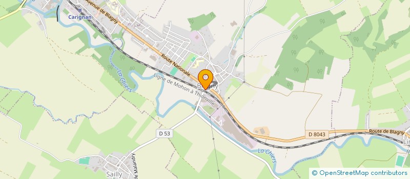 localisation de l'entreprise SOCIETE YVOISIENNE DU BATIMENT à BLAGNY