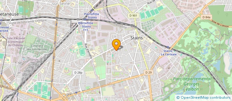 localisation de l'entreprise SOCIETE ZAH à STAINS