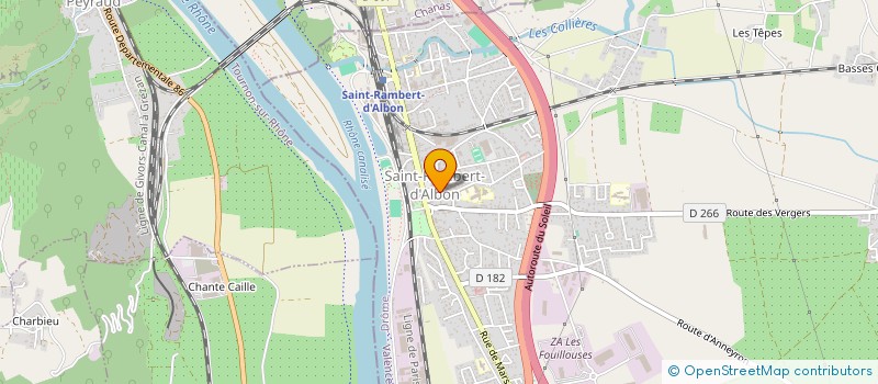 localisation de l'entreprise SOCIETE ZANARELLI  SAINT-RAMBERT-D'ALBON