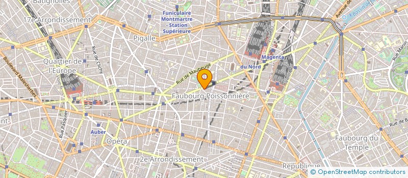 localisation de l'entreprise SOCIETE ZANTON HOTEL MONTHOLON  PARIS