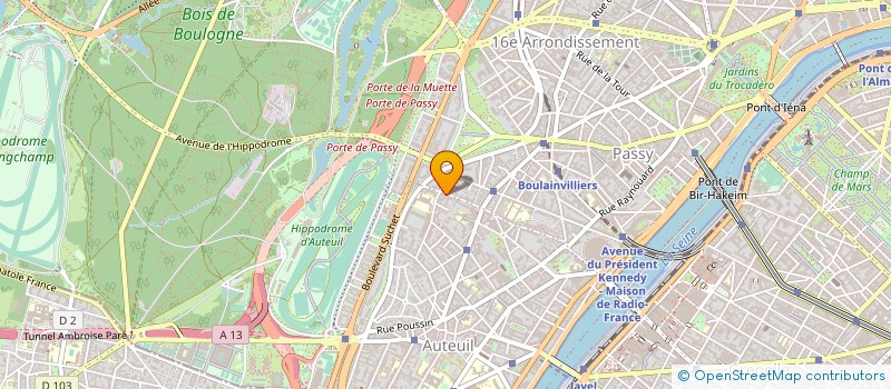 localisation de l'entreprise SOCIETES DE CONTROLE ET DE DIAGNOSTIC IMMOBILIER (SCDI)  PARIS