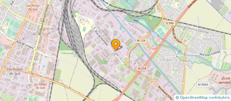 localisation de l'entreprise SOCIETES DES TRANSPORTS COTE D ORIENS à LONGVIC