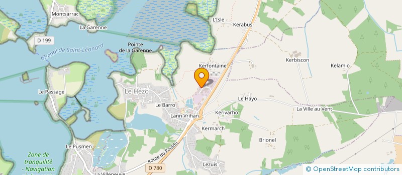 localisation de l'entreprise SOCII  LE HEZO