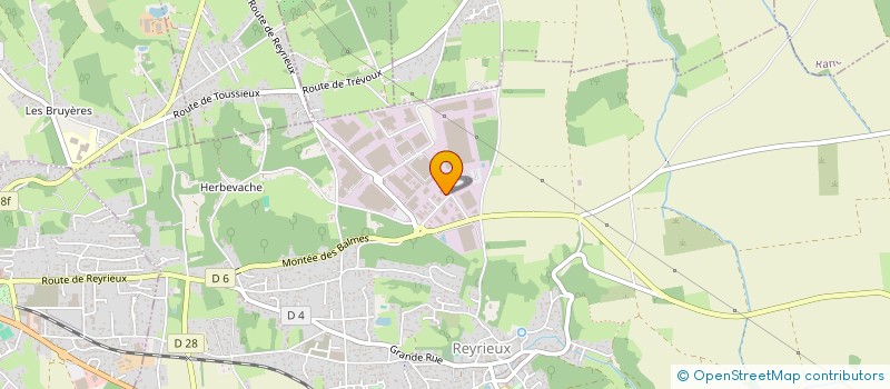 localisation de l'entreprise SOCIM à REYRIEUX