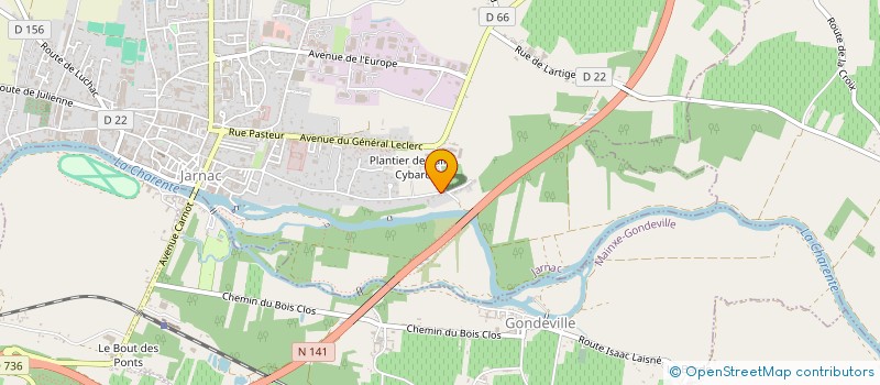 localisation de l'entreprise SOCIMO à JARNAC