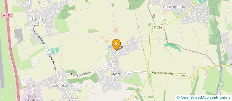 localisation de l'entreprise SOCIMO PBT  COLOMBIER-SAUGNIEU