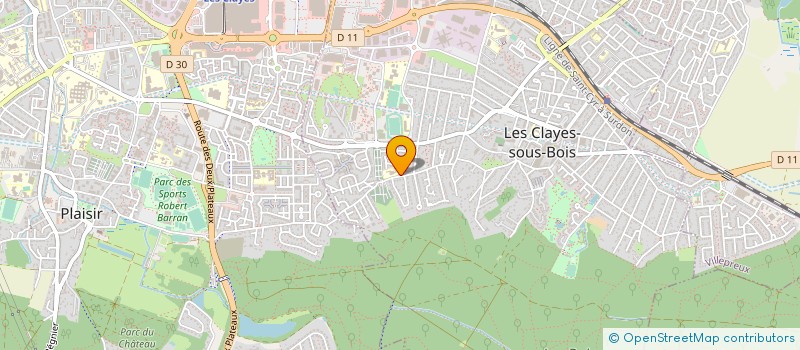 localisation de l'entreprise SOCIO CULTURELLE SOURDE POUR L INFORMATION LA GUIDANCE ET POUR NOTRE ENSEIGNEMENT  LES CLAYES-SOUS-BOIS