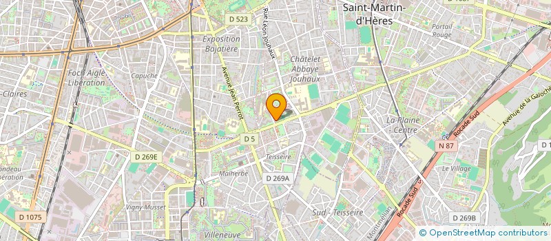 localisation de l'entreprise SOCIOLOGIE, TERRITOIRES, COOPERATION à GRENOBLE