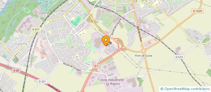localisation de l'entreprise SOCIPLACE à GAUCHY