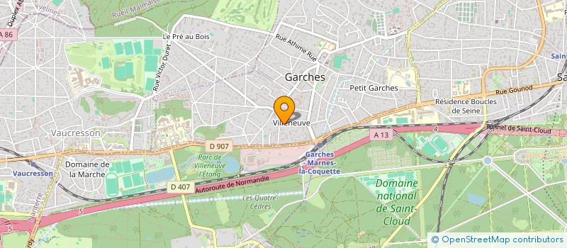 localisation de l'entreprise SOCIPRAD à GARCHES