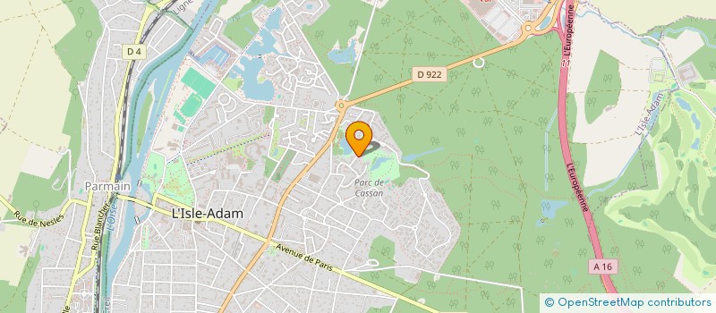 localisation de l'entreprise SOCITE CIVILE JULINATA  L'ISLE-ADAM