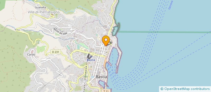localisation de l'entreprise SOCITE D'EXPLOITATION A.C. IMMOBILIER. à BASTIA