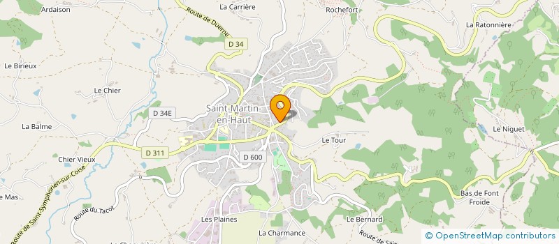 localisation de l'entreprise SOCKSESS à SAINT-MARTIN-EN-HAUT