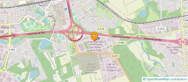 localisation de l'entreprise SOCLAFORM à COLLEGIEN
